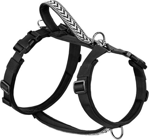Arblina No Pull Dog Harness with Soft Padded, 3X Buckle Harness with Thick Handle for Medium Large Small Dogs, Ajustable Dog Harness with Front Clip for Walking,Training in Saudi Arabia