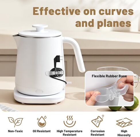 Cord Organizer for Appliances-8 Pack Upgraded Kitchen Appliance Cord Organizer Stick On Appliance Wire Organizer Wire Wrapper for Kitchen Appliances Mixers, Coffee Maker, Pressure Cooker in Kuwait