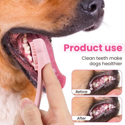 8 Pack Silicone Dog & Cat Finger Toothbrush Kit, Food Grade Toothbrush for Dog, Safe, Non-Toxic, Easy Teeth Cleaning, Prevents Bad Breath & Oral Inflammation in Kuwait