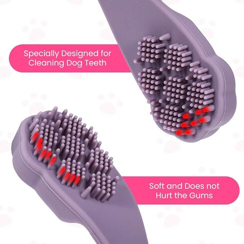 8 Pack Silicone Dog & Cat Finger Toothbrush Kit, Food Grade Toothbrush for Dog, Safe, Non-Toxic, Easy Teeth Cleaning, Prevents Bad Breath & Oral Inflammation in Kuwait