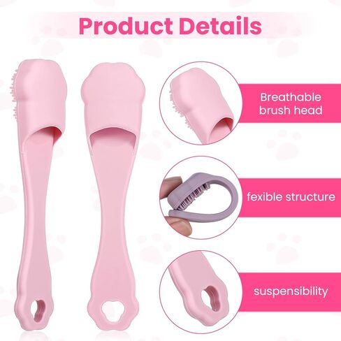 8 Pack Silicone Dog & Cat Finger Toothbrush Kit, Food Grade Toothbrush for Dog, Safe, Non-Toxic, Easy Teeth Cleaning, Prevents Bad Breath & Oral Inflammation in Kuwait