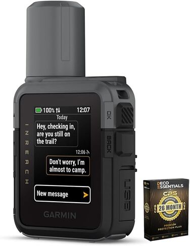 Garmin 010-02602-00 inReach Mini 2 Portable Satellite Communicator/GPS Navigator, Flame Red Bundle with 2 YR Premium Extended Service Protection Plan in Kuwait