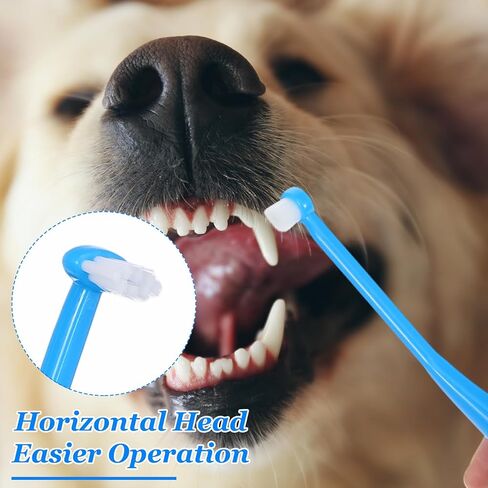Tucnoeu 3 PCS Small Dog Toothbrush, Cat & Puppy Toothbrush Kit, Mini Toothbrushs Set for Tiny Pets, Deep Cleaning Dental Care in Kuwait