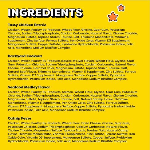 Temptations Pate in Gravy Adult Wet Cat Food Tasty Chicken Entree, Seafood Medley, Backyard Cookout, and Catnip Fever, 3.5 oz. Trays (24 Count, Pack of 1) in Kuwait