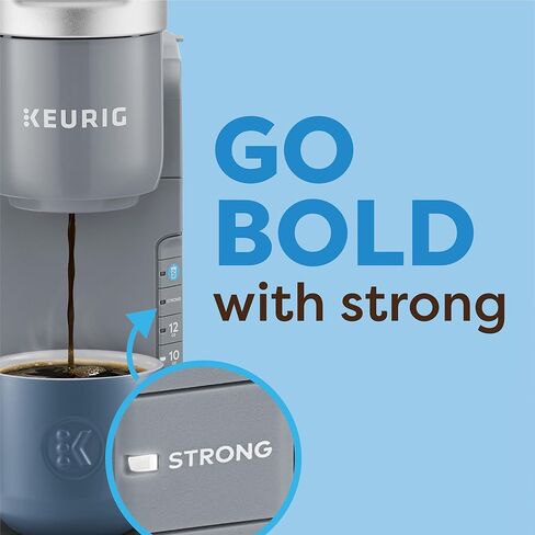 ماكينة صنع القهوة المثلجة من Keurig K، ماكينة صنع القهوة المثلجة ذات الخدمة الفردية K-Cup Pod، مع قدرات القهوة الساخنة والباردة، تخمر أي جراب K-Cup، رمادي (متجدد) in Kuwait