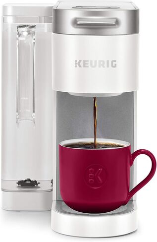 ماكينة صنع القهوة Keurig K-Supreme، ماكينة تحضير القهوة ذات الخدمة الفردية K-Cup، مع تقنية MultiStream، خزان مزدوج الموضع 66 أونصة، وإعدادات قابلة للتخصيص، أبيض (متجدد) in Kuwait