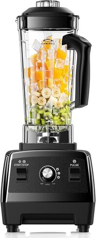 Blender for Smoothies, Ice Crushing, Frozen Fruits, Countertop Blenders for Kitchen, Smoothie Blender with 68Oz Pitcher, Black in Kuwait