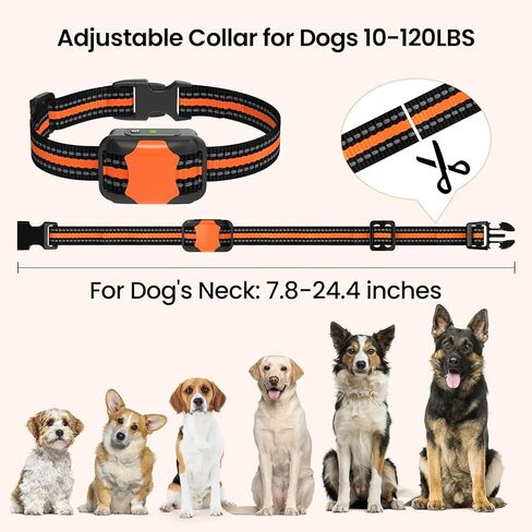 Dog Shock Collar - Dog Training Collar with Remote 3300Ft, Shock Collar for Large Medium Small Dogs 8-120lbs, Waterproof Rechargeable E Collar with Beep, Vibration, Safe Shock in Saudi Arabia