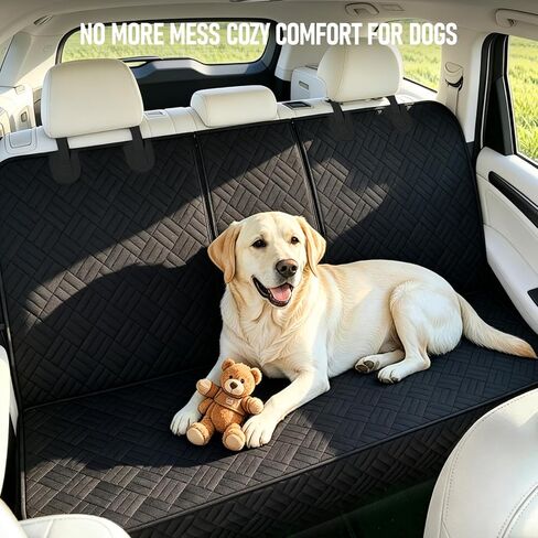 Dog Car Seat Cover for Back Seat, Waterproof 600D Oxford Protector for Travel and Daily Use, Non Slip Scratch Resistant Bench Cover, Easy to Clean, Fits Cars/SUVs/Trucks, 54 Inch in Kuwait