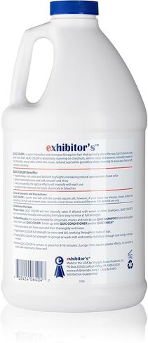 Exhibitor's Quic Color Shampoo INTENSIFIER for chestnut, bay, sorrel, brown colored coats 64 Ounce in Kuwait