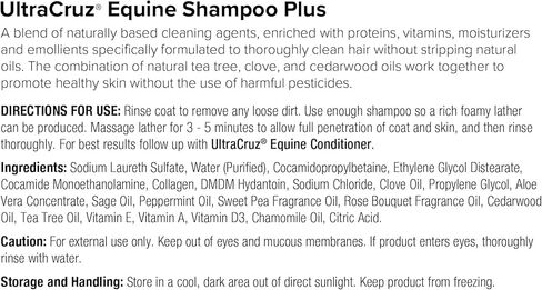 شامبو UltraCruz® Equine Plus للخيول، 1 جالون in Kuwait