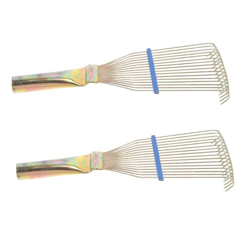 DECHOUS 2pcs Steel Livestock Shedding Comb for Sheep and Cattle Grooming, 23cm Heavy-duty Wool Cleaning Tool with Metal Teeth for Thick Coat Dematting and Itch Relief in Kuwait