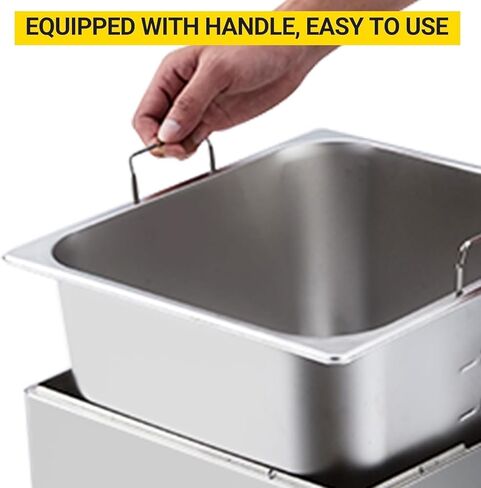 GarveeTech Deep fryers Commercial Deep Fryer 11 L x 2, Large Dual Tank Electric Countertop Fryer for Restaurant with 2 Frying Baskets and Lids, 1700W x 2, 120V in Saudi Arabia