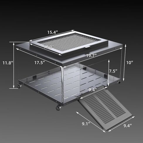 Erinnyees Turtle Basking Platform for Aquatic Turtles, Stainless Steel Large Turtle Dock with Extended Ramp & Flip-Open Mesh Door,Fits 18.5-21'' Wide Aquariums, Extra Large in Kuwait