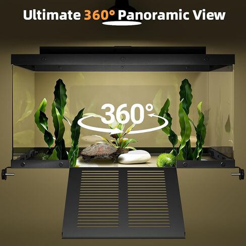 Erinnyees Turtle Basking Platform for Aquatic Turtles, Stainless Steel Large Turtle Dock with Extended Ramp & Flip-Open Mesh Door,Fits 18.5-21'' Wide Aquariums, Extra Large in Kuwait