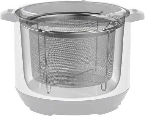 سلة بخار شبكية كبيرة رسمية من Instant Pot، مصنوعة من الفولاذ المقاوم للصدأ، مستديرة - باخرة ومصفاة متعددة الاستخدامات للخضروات والأسماك والمزيد - متينة ومقاومة للصدأ ومقبض سهل الرفع وآمنة للاستخدام في غسالة الأطباق in Kuwait