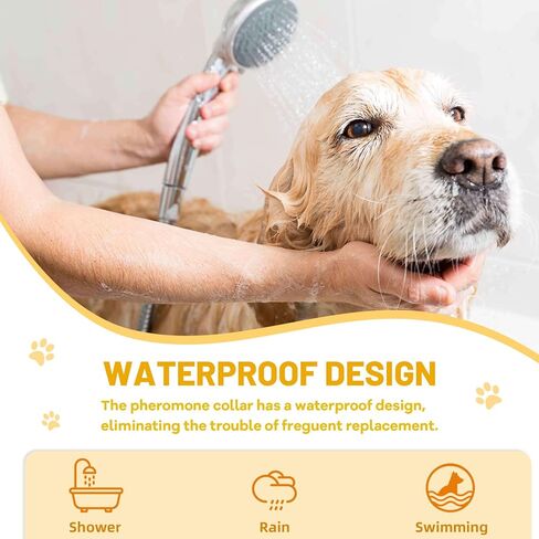 Calming Collar For Dogs 4 Packs, Effectively Relieves Anxiety from Noise, Separation, New environment, Fireworks, Adjustable 25" Flexible, Lasts 60 Days, Grey, Suitable for All Dog Sizes & Ages in Kuwait