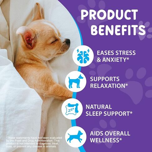 Melatonin for Dogs - Dog Melatonin for Calming and Anxiety, Liquid Sleep Aid Supplement, Deep Sleep for Dog in Kuwait