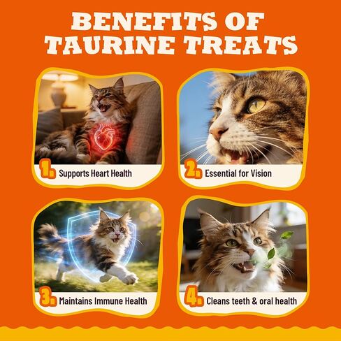 9 oz Taurine Cat Treats Taurine for Cats Chicken Flavor Cat Training Treats Cat Immune Support Healthy Cat Snacks in Kuwait