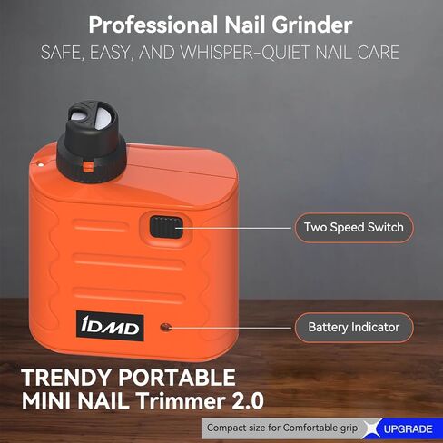 Dog Nail Grinder Quiet,Dog Nail Trimmers with Light,Electric 2-Speed Pro Pet Nail Grinder,Painless Paws Grooming & Smoothing Tool for Dogs, Cats and Other Animals in Kuwait