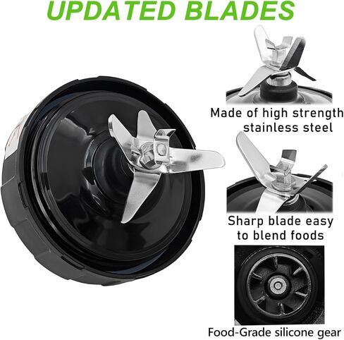 6-Fins Female Blender Blade Replacement Parts Compatible with Nutri Ninja Auto iQ Blender BL450 BL450C BL456 BL480 BL480D BL482, for Ninja Blender Extractor Blade Assembly (Female Fins Only) in Kuwait