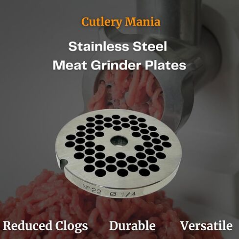 Cutlery Mania #22 Meat Grinder Plate. (#22 Reversible 1/4") in Kuwait
