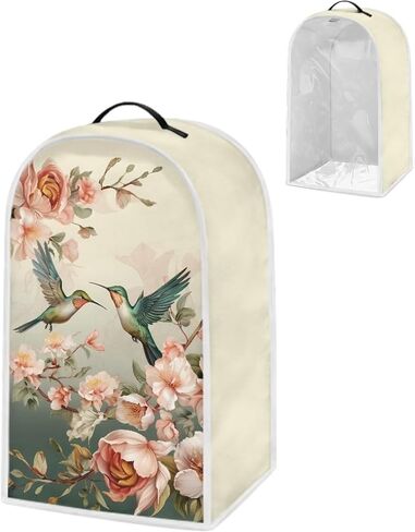 Vintage Flower Hummingbird Transparent Kitchen Blender Dust Cover 1 Piece Kitchen Appliance Protector Countertop Blender Dust Cover with Handle in Kuwait