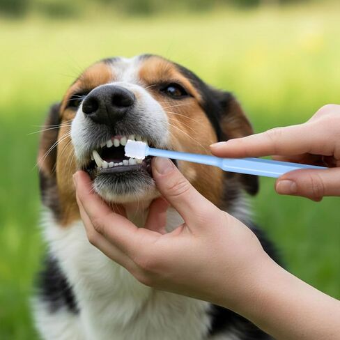 Yuanchu WJIAAA Small Cat Dog Toothbrush, 3 Pack 360 Degree Soft Silicone Pet Toothbrush Cat Dental Care Dog Oral Hygiene Deep Cleaning Pet Teeth Clean Kit in Kuwait