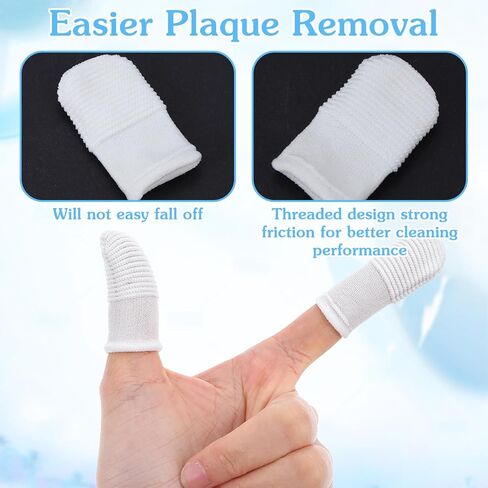 CIATBYYJ 30Pcs Dog Toothbrush Finger, Soft Fabric Finger Toothbrush for Dogs Cats, Washable & Reusable Cat Teeth Cleaning Wipes Toothbrushes Fingers Dental Wipes Care Remove Stain in Kuwait