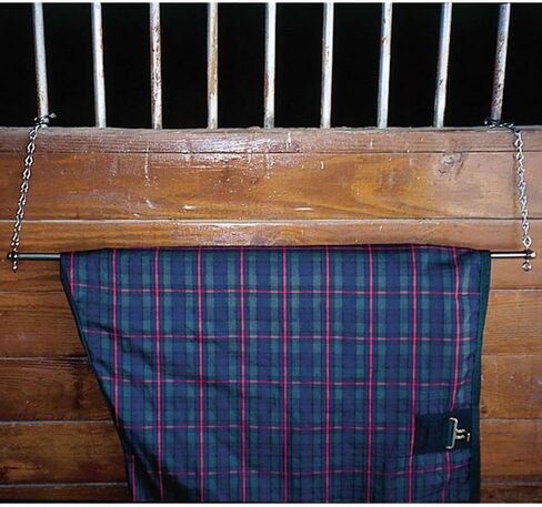 شريط بطانية السفر إيزي أب | التخزين الأمامي الفوري | محمولة ومنظمة | مناسبة لموسم البطانية/الطيران | مصنوعة من الفولاذ المطلي بالزنك | 36 بوصة طول مع سلاسل 15 بوصة in Kuwait