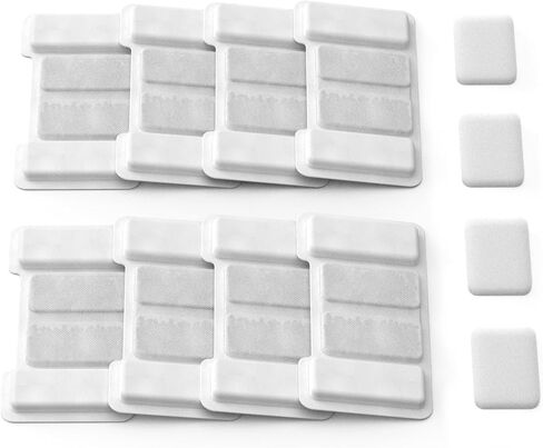 Cat Water Fountain Filters - 8 Pack Replacement Filters & 4 Pack Replacement Pre-Filter Sponges Set for Automatic Pet Fountain, Multi-Pet Household Friendly,Keep Drinking Fresh in Kuwait