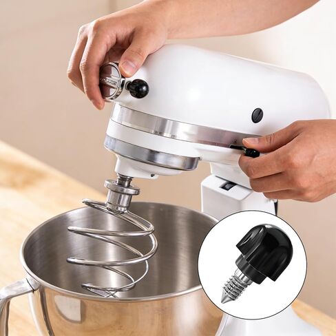 برغي إبهام بمقبض مرفق لخلاطات KitchenAid، قطعة بديلة من الألومنيوم 6061 مطورة مع رأس لولبي أطول، يناسب السلسلة الاحترافية والحرفية، يستبدل 9709194، 4162142، 240374 in Kuwait