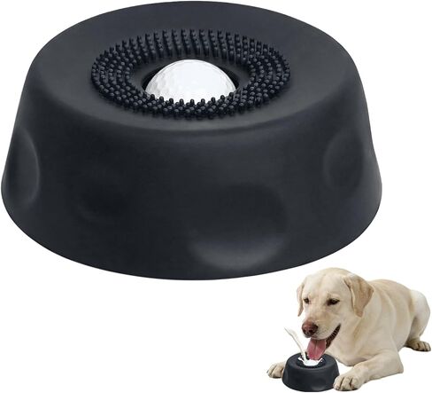 Slow Feeder Dog Bowls for Liquid Food Bone Broth Yogurt Anti-Slip Dogs Silicone Rolling Lick Ball Bowls for Large Medium Small Breeds 1cup 8.5 oz Grey in Kuwait