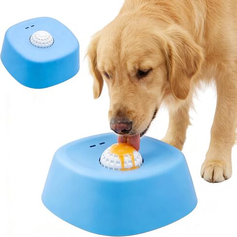 Slow Feeder Dog Bowl for Liquid Treats – Rolling Ball Dog Lick Bowl, Easy-Clean Puppy Lick Toy for Bone Broth, Yogurt & Post-op Nutrition, Best Used on Carpet or with Non-Slip Mat in Kuwait
