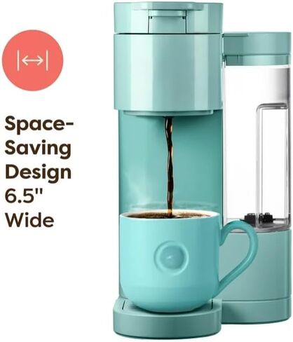 KeurigK K Express Essentials Single Serve K Cup Pod Coffee Maker, 3 cup sizes (6, 8, and 10oz), Fast Fresh Brew, 30oz Removable Water Reservoir (Seafoam Green) in Saudi Arabia