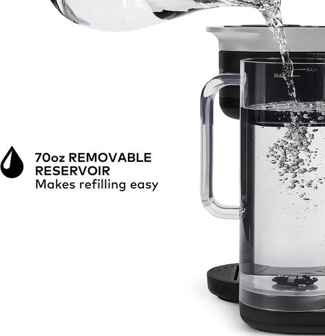 Keurig K-Brew+Chill ماكينة صنع القهوة K-Cup المثلجة أو الساخنة ذات الخدمة الفردية مع تقنية MultiStream وQuickChill، 70 أونصة. خزان قابل للإزالة، أسود (متجدد) in Kuwait