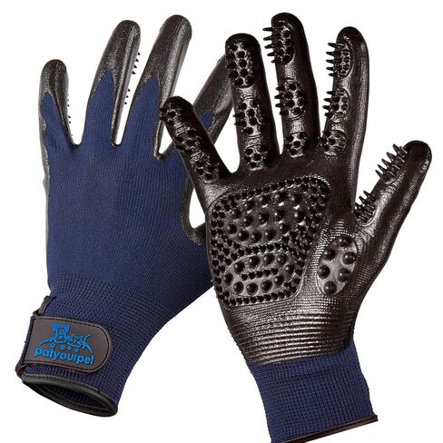 Pat Your Pet Grooming Gloves - Cat & Dog Hair Remover Glove for Deshedding Long and Short Fur in Kuwait