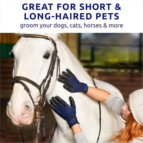 Pat Your Pet Grooming Gloves - Cat & Dog Hair Remover Glove for Deshedding Long and Short Fur in Kuwait