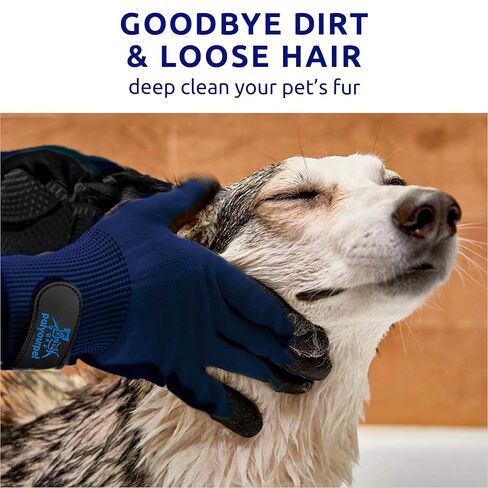 Pat Your Pet Grooming Gloves - Cat & Dog Hair Remover Glove for Deshedding Long and Short Fur in Kuwait