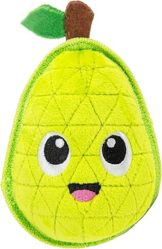 Outward Hound Xtreme Seamz Dog Toy, Reinforced Seams & Multiple Stitching, Durable Plush with Squeakers, Pear, 4.7" in Kuwait