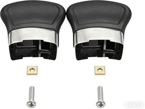 Replacement Handles for Single Hole Pots and Pans - 2 Pcs Short Side Pan Handles with Screws, Compatible with Pressure Cooker, Steamer, Sauce Pot & Black Type Cooker Accessories in Kuwait