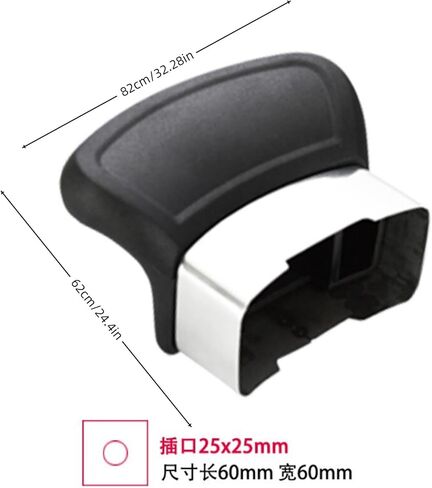 Replacement Handles for Single Hole Pots and Pans - 2 Pcs Short Side Pan Handles with Screws, Compatible with Pressure Cooker, Steamer, Sauce Pot & Black Type Cooker Accessories in Kuwait