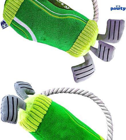 PAWTY Golf Bag Plush Dog Toy - Tug Rope & Squeaker Funny Interactive Golf-Themed Gift Dog Toy for Small & Medium Dogs, Durable Plush - Tug, Fetch & Chew Play in Kuwait