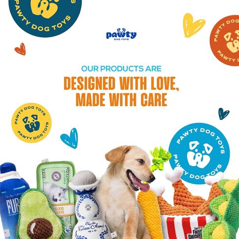 PAWTY Golf Bag Plush Dog Toy - Tug Rope & Squeaker Funny Interactive Golf-Themed Gift Dog Toy for Small & Medium Dogs, Durable Plush - Tug, Fetch & Chew Play in Kuwait