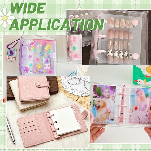 Wealrit 5 pcs A8 3 Ring Binder Mechanisms Replacement Kit,5 Colors Metal Ring Binder Mechanisms for Photo Album Diary Notebook in Saudi Arabia