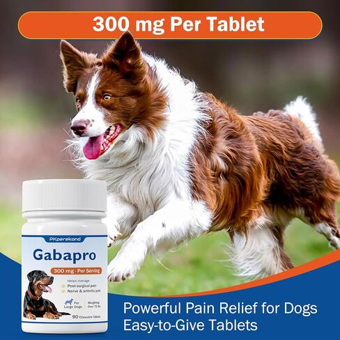for Large Dogs, 300mg, Hip and Joint Support, Arthritis Comfort for Senior Dogs, Over 75 lbs, 90 Tablets in Kuwait