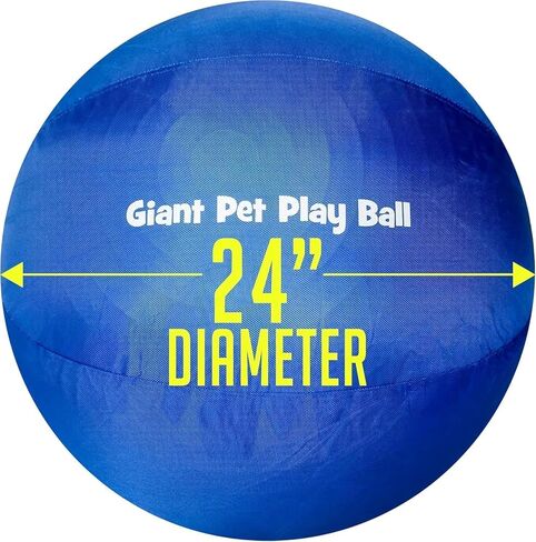 Giant Pet Play Ball Herding Ball for Dogs, 24" (2026 Edition) Includes Durable Cover and Inflation Pump in Kuwait