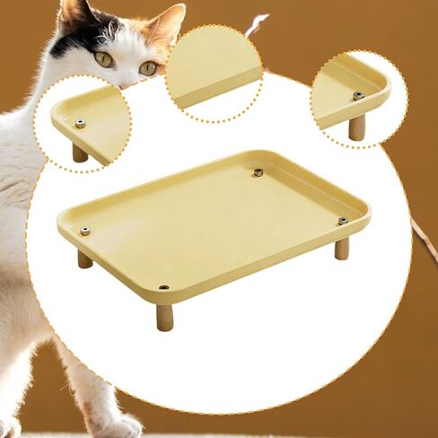 Cat Bowl Stand Elevated Shelf Raised Stand Washable Raised Pet Feeder Rack Cat Dog Bowl Tray for Food Dispenser Pet Supplies in Saudi Arabia