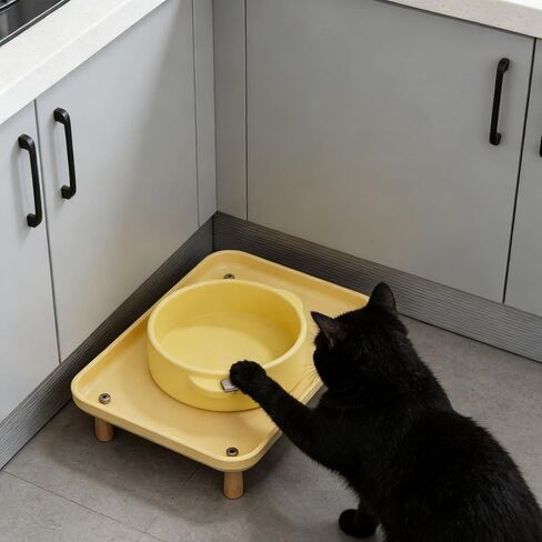 Cat Bowl Stand Elevated Shelf Raised Stand Washable Raised Pet Feeder Rack Cat Dog Bowl Tray for Food Dispenser Pet Supplies in Saudi Arabia