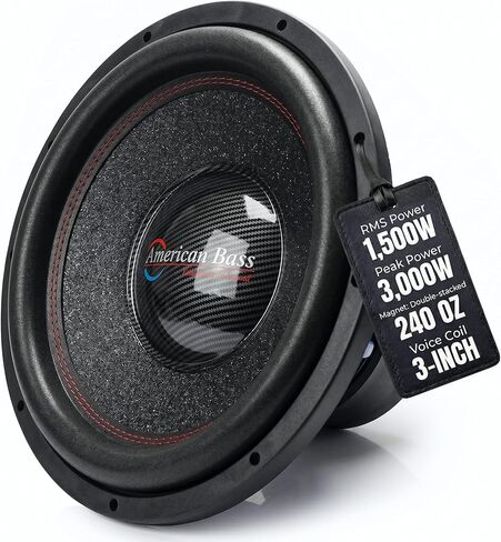American Bass HAWK1544 Competition 15 Woofer 3000 Watt 4 Ohm Dvc in Saudi Arabia